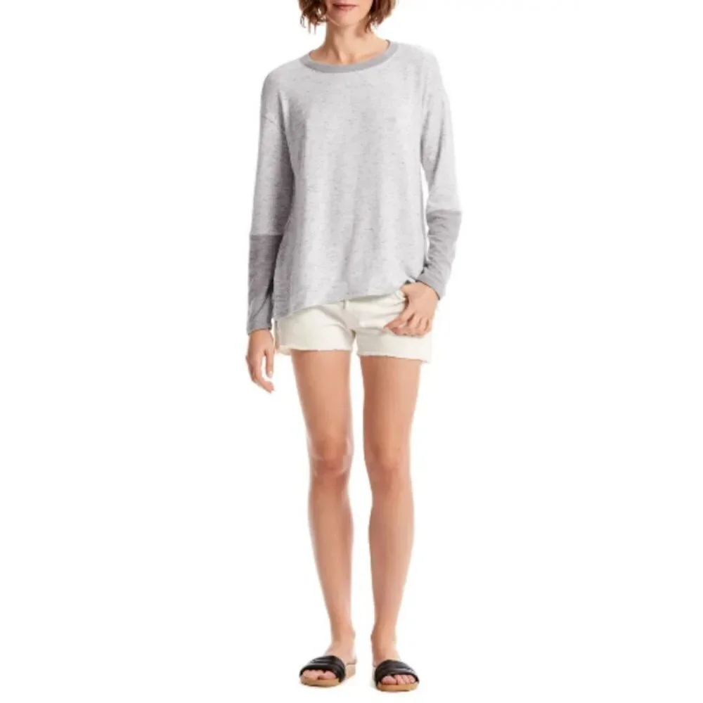 💕MICHAEL STARS💕 Colorblock Pullover Top ~ Gray S